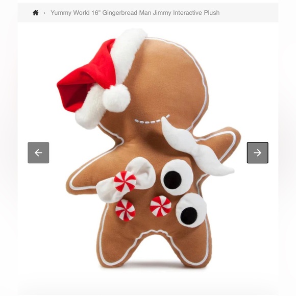 Yummy World 16" Gingerbread Man Jimmy Interactive Plush Gift for Toddler NEW - Picture 3 of 6